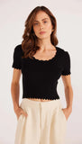 Laura Scallop Knit Tee