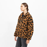 Leopard Sherpa Jacket