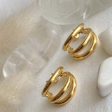 Takon Triple Ring Earrings