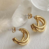 Takon Triple Ring Earrings