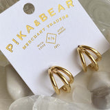 Takon Triple Ring Earrings