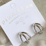 Takon Triple Ring Earrings