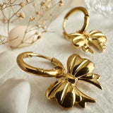 Luca Bow Charm Earrings