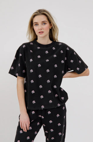 All Over Flower Boxy Tee