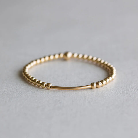 4mm Gold-Filled Bar Bracelet