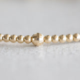 2mm Mirror Ball Bracelet - Gold