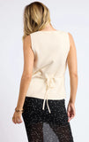 Myra Button Front Knit Vest