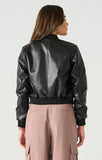 Getaway Car Faux Leather Bomber