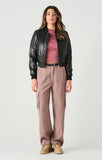 Getaway Car Faux Leather Bomber