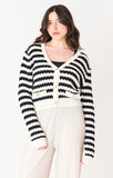 Mademoiselle Striped Cardigan